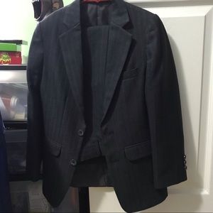 Charcoal gray kids’ suit